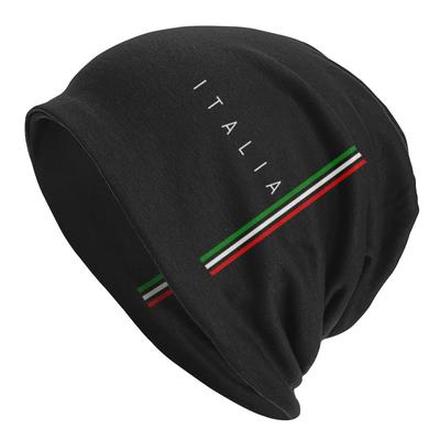 Italy Flag Beanies Caps Unisex Women Unisex Outdoor Winter Warm Knitting Hat Adult Italy Qatar Slouch Bonnet Hats