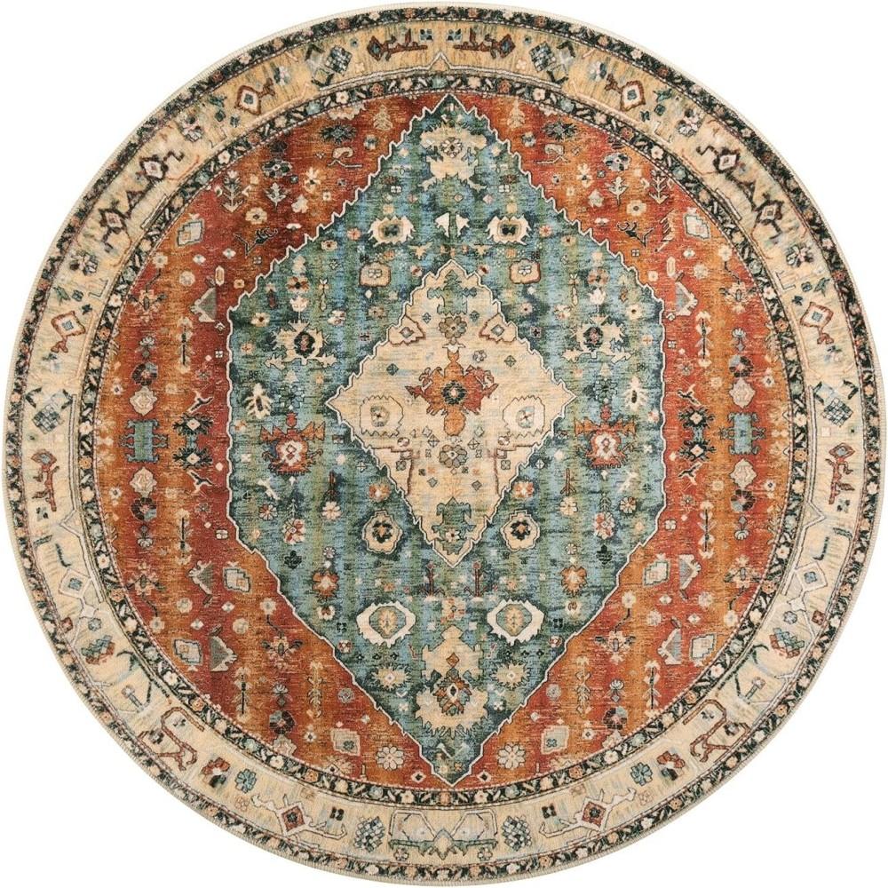 Mazgājami apaļie paklāji Bohemian Circle paklāji