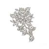 Luxurious and Exquisite Zircon-Encrusted Plant Rose Brooch for Women Elegant Party Clothing Brooch Jewelry Accessories Gift