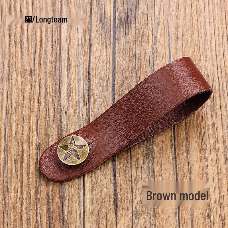 

Adjustable Guitar Headstock Tie-Down Strap for Folk, Bass, & Electric Guitars Guitar & Ukulele Compatible коричневый