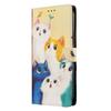 Oukitel C26 Painted Flowers Cartoon Flip Case with Card Slots for C5 2025