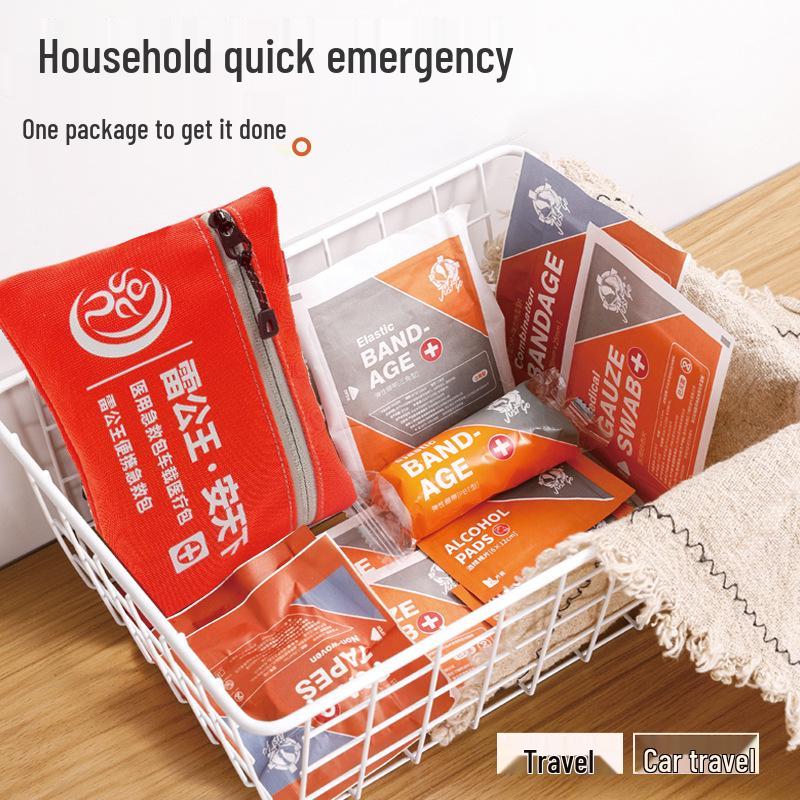 Thunder King Portable Emergency First Aid Kit for Cars and Outdoors