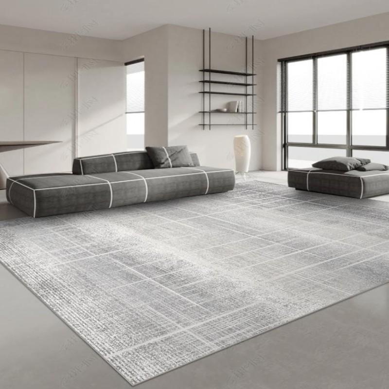 Japanese Style Carpets for Living Room Light Luxury Bedroom Decor Large Area Carpet Home Gray Anti-slip Mat Washable Lounge Rug