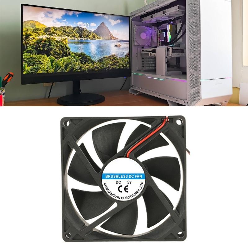 High Efficiency DC9225 Cooling Fan Quiet Operation Hydraulic Bearing Technology 5/12/24V For Electronics and Servers