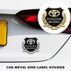 3D Badge Wheat Ear Sticker Decal Car Exterior Accessories Car Badge Body Side Sticker For Toyota RAV4 Corolla Camry Prado Crown