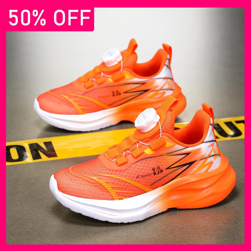 Children Sports Shoes Fashion New Mesh Breathable Anti Slip Wear-resistant Soft Sole Campus Sports Shoes Outdoor Jogging Shoes