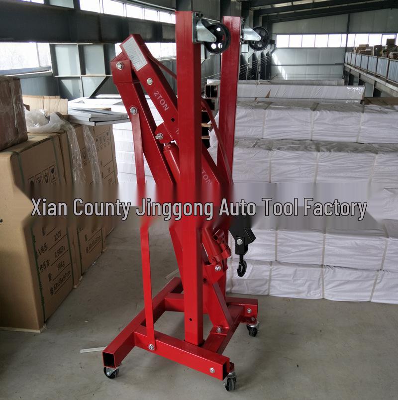 3T Engine Hoist & 2T Folding Crane - Portable Manual Hydraulic Lift