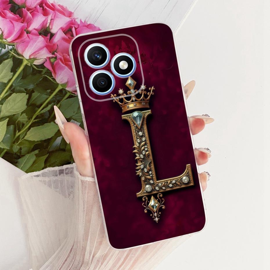 2026 Fashion Crown Letter Case For Honor X8dSoft Silicone TPU Back Covers For HonorX8d X 8D 4G Phone Cases