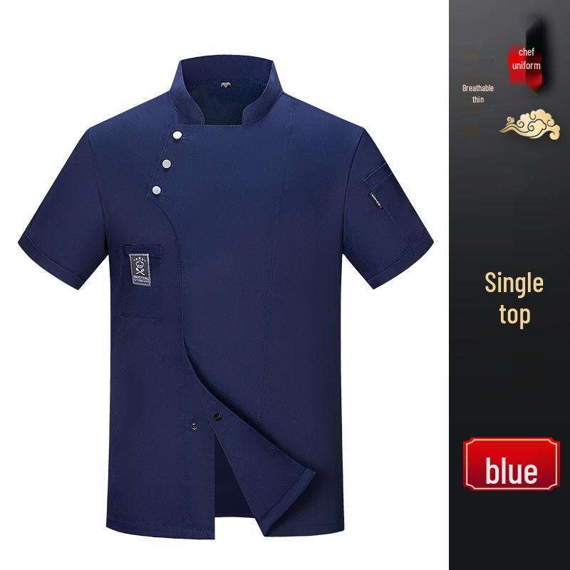 Lightweight Summer Chef Uniform with Three Buttons