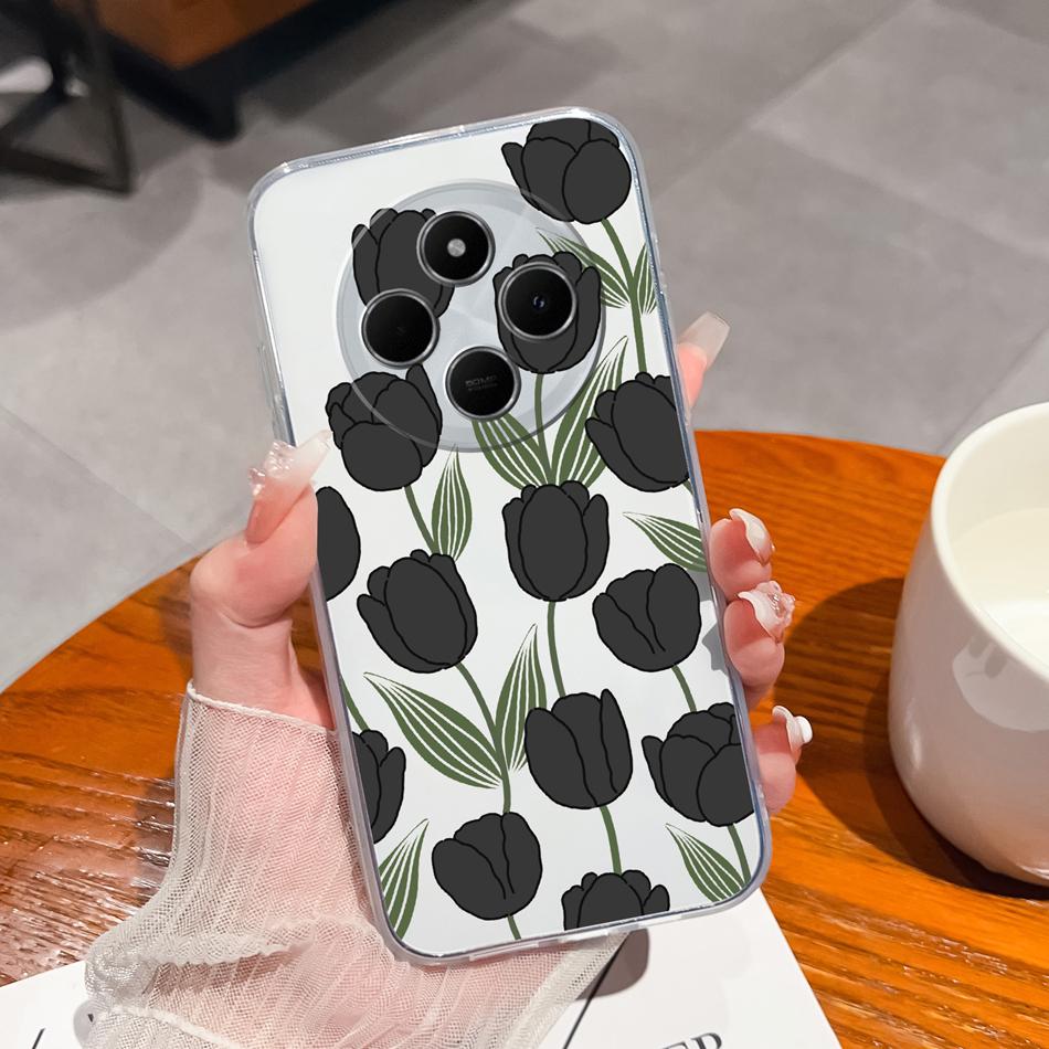 

For Xiaomi Redmi 14C Case Dreamy Colors Clear And Transparent Phone Cover Soft TPU Silicone Anti Drop Protective Back Housing Redmi 14C