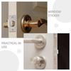 4Sets Stainless Steel Door Strike Plate for Exterior Interior Doors Deadbolt Reinforcement Plate Wear Resistant Door Lock