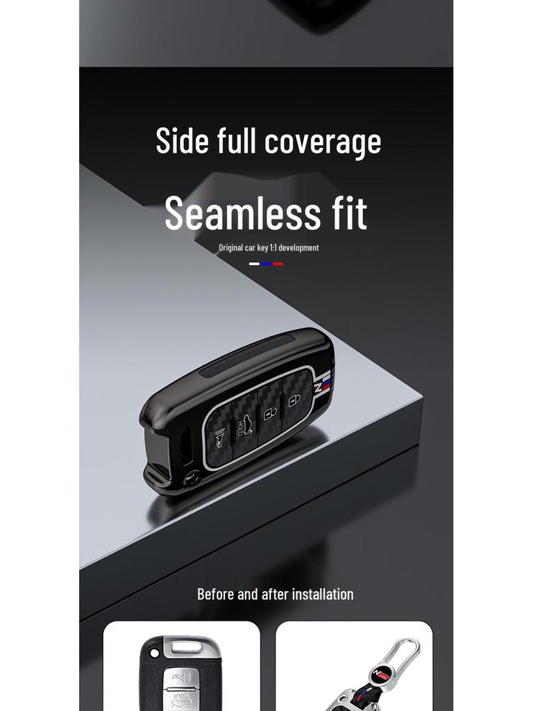 Hyundai Sonata & Elantra Metal Key Case with Buckle