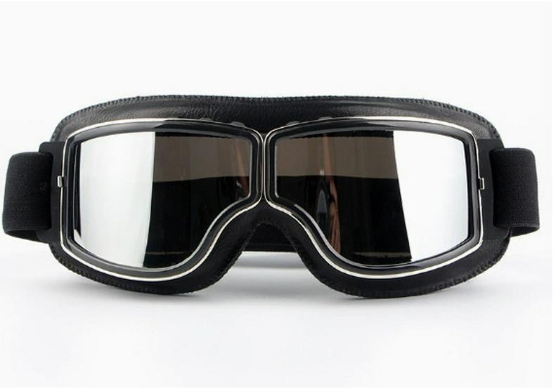 Winddichte Retro-Harley-Fahrbrille mit HD-Spiegelgläsern