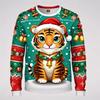 3D Print Animal Husky Graphic Long Sleeve T Shirt For Men Merry Christmas Crewneck Oversized Tshirts Clothes Mens Tee Tops