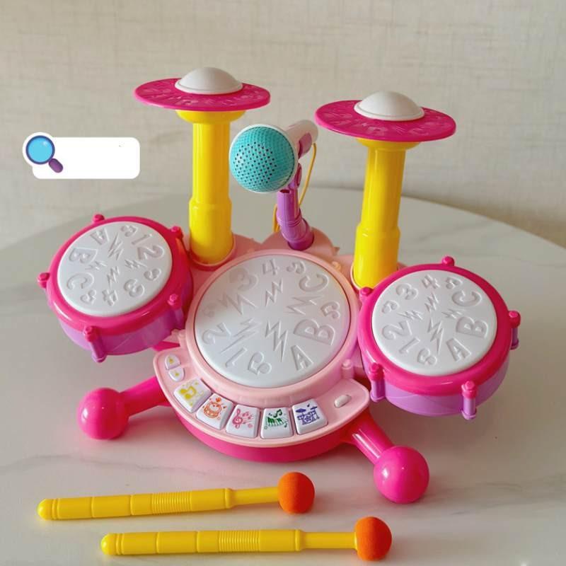 

Children Electric Light Drum Set With Visual And Auditory Features For Early Education Play