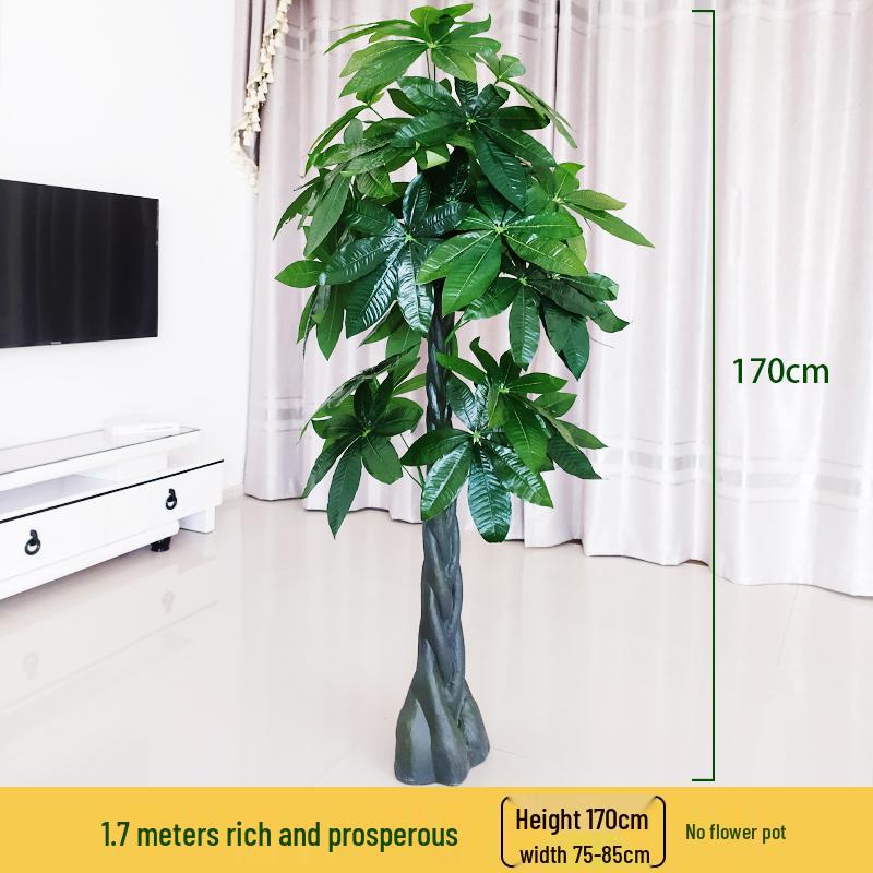 Large Potted Money Tree: Artificial Bonsai for Indoor Decoration