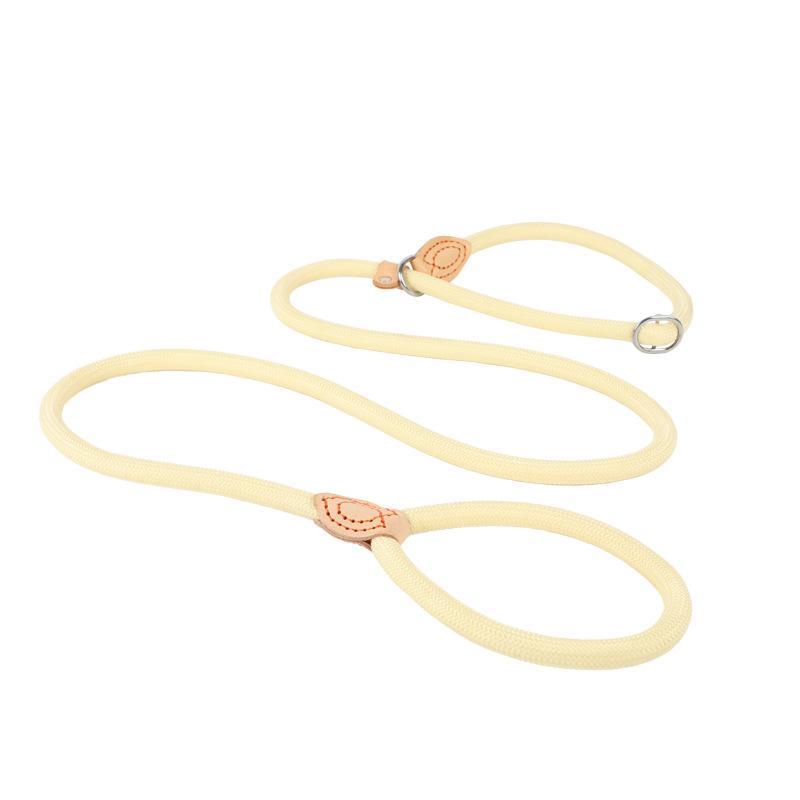 1.5M/1.8M Dog Leash Slip Rope Lead Leash Heavy Duty Braided Rope Adjustable Loop Collar Training Leashes for Medium Large Dogs