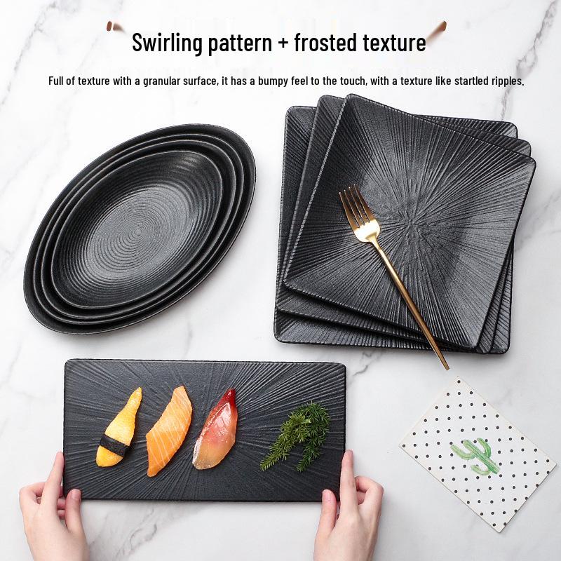 A5 Melamine Rectangular BBQ & Hot Pot Side Dish Plate