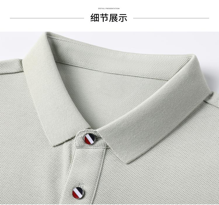 Classic Pure Cotton Contrasting Cuffs: Refreshing, Breathable, Comfortable and Skin Friendly Men's Short Sleeved Polo Shirt In Summer