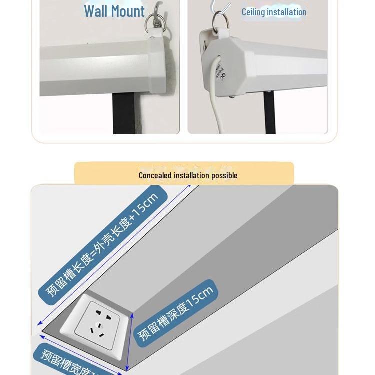 Elektrischer versteckter Projektionsleinwand mit Fernbedienung - Automatischer Lift, Größen: 150-250 Zoll