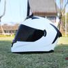 LVS-702 Motorcycle Helmet, Men's and Women's Dual Lens Couple Street Bike Full Helmet, Personality Prone Racing Helmet