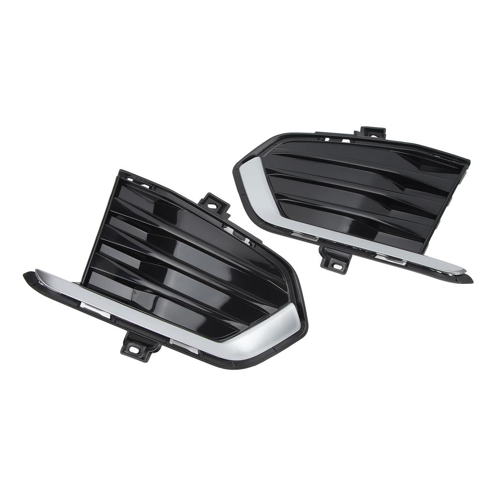 1 Pair Bumper Fog Light Cover Grille SK601905 Black Left Right Side Fog Lamp Molding Trim Fit For