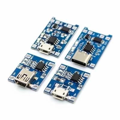 2/5PCS Type-c Micro USB 5V 1A 18650 TP4056 Lithium Battery Charger Module Charging Board With Protection Dual Functions 1A