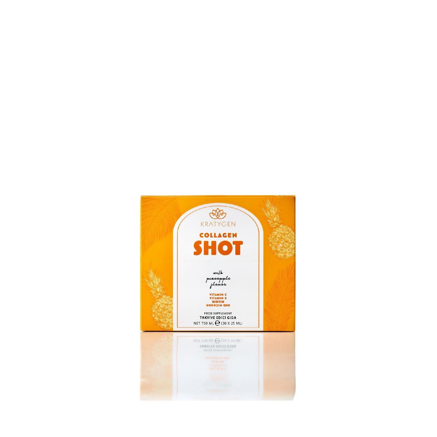 

Pineapple Flavored Collagen Shot 30x25ml Type 1 And Type 3 Hydrolyized Liquid Collagen