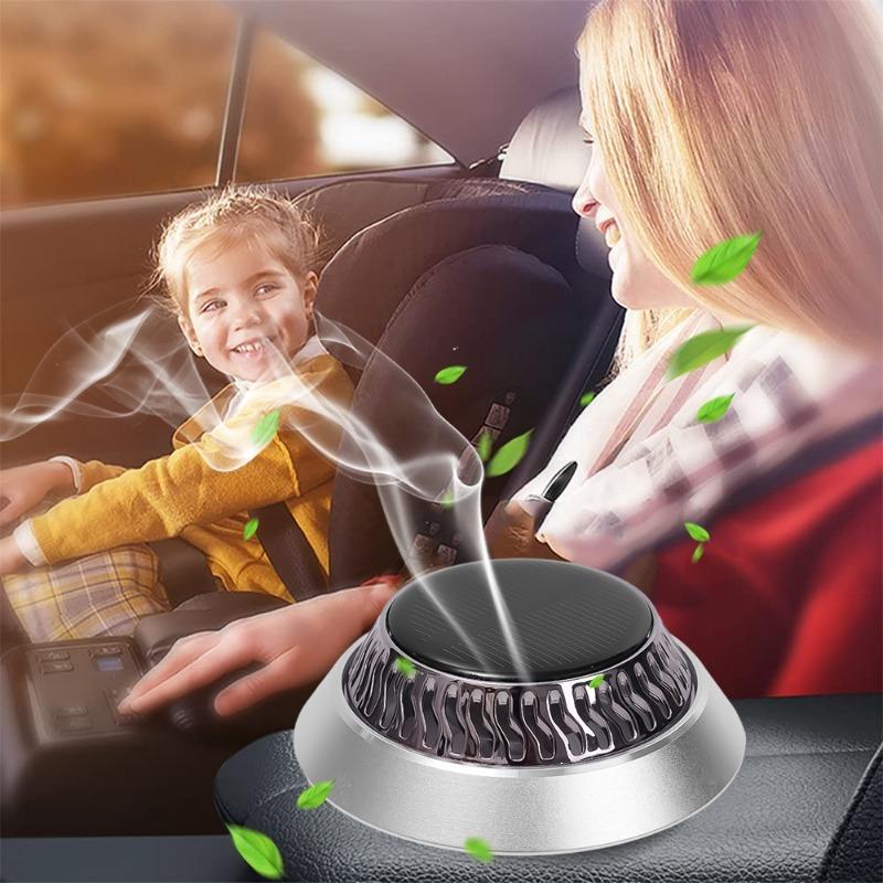 Car Microwave Solar Rotary Aromatherapy RV Truck Perfume Diffuser Essential Oil Diffuser Solar Ornaments with Fragrant Tablets