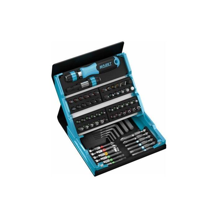 Jeu d'embouts - HAZET - 69 pcs - Torx - Compact - Outils pliables