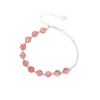 Banyan Tree S925 Silber Rosenquarz-Armband mit Erdbeer-Kristallperlen – Wahrsagerei-Pfirsichblüte-Geschenk für die Freundin