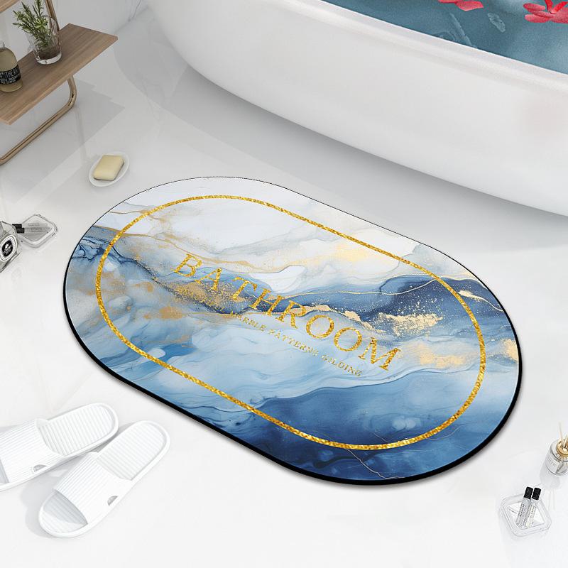 Diatom Mud Bath Absorbent Mat Household Simple Toilet Toilet Door Cushion Absorbent Non-slip Quick Drying Mat