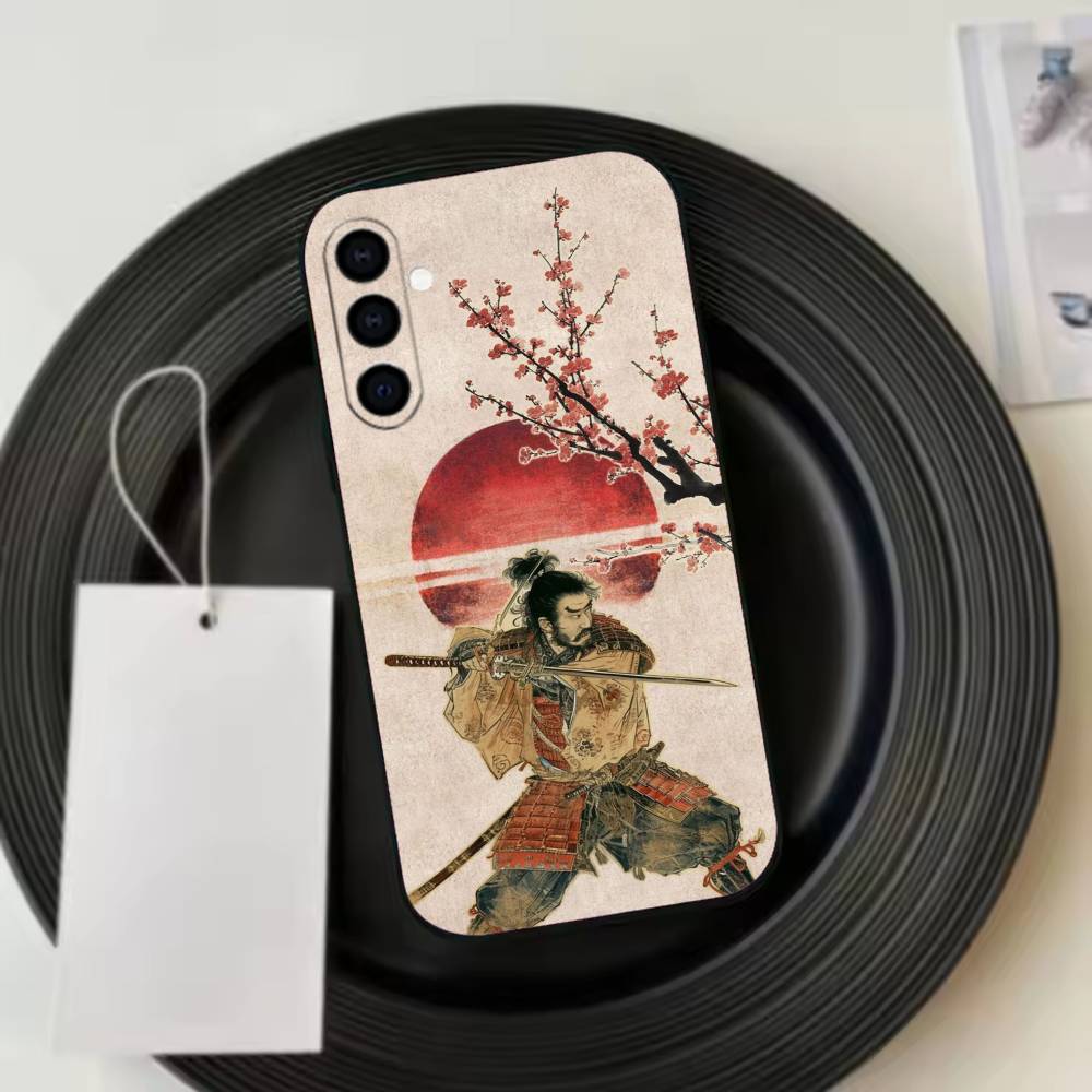 Japanischer Bushido Samurai Japan Handyhülle Für Samsung Galaxy A73,A72,A71,A70,A53,A52,A51,Andere Weiche Schwarze Hülle
