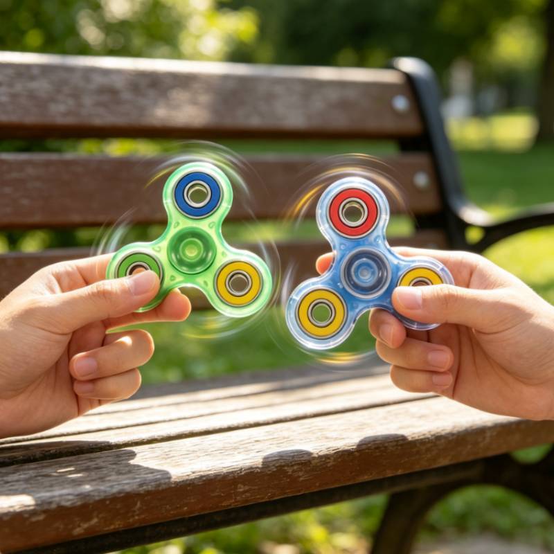 Kunststoff-Kreiselspielzeug mit Nachtlicht-Design für Hand-Auge-Koordination und Entspannung