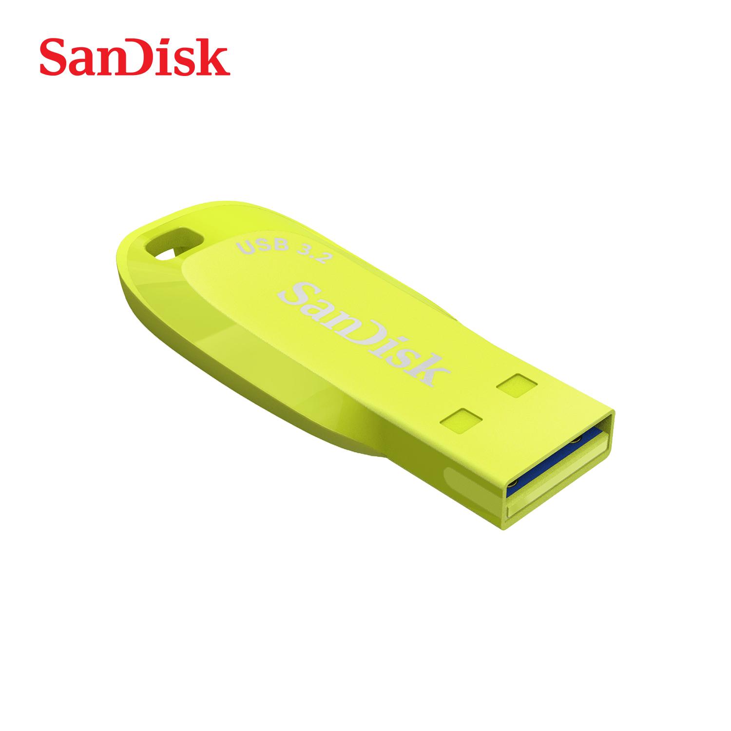 

Флеш-накопитель SanDisk Ultra Shift USB 3.2 Gen 1 Цветная флешка 32 ГБ 64 ГБ 128 ГБ Скорость до 100 МБ/с USB-флеш-накопитель Оригинальный U-диск 【64GB】 жёлтый