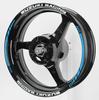 AxxL Custom Motorcycle Rim Stickers for Suzuki Racing 17-inch SP6-S (Sky Blue)