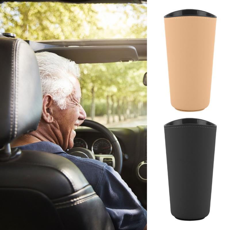 Car Trash Cup Leakproof Automobile Garbage Bucket Door Pocket Garbage Bin Multipurpose Small Trash Can For Car Studio And Home