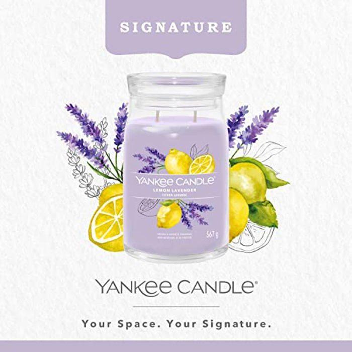 Bougie Parfumée - Yankee Candle - Citron Lavande - Cires De Soja - Grande Jarre - Longue Durée