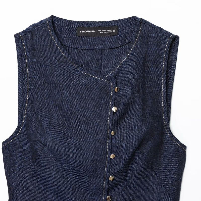 Kaslead New Arrival Women's Clothing Fashion Style Fashion Double Breasted Vest Casual Pants 3191052 3191051