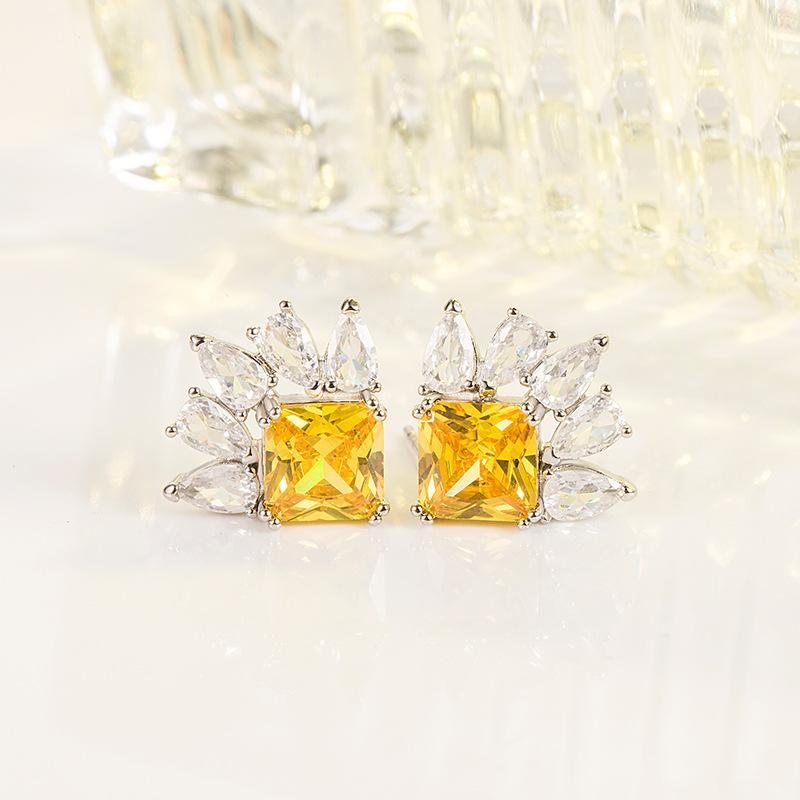 Lindon Damen-Ohrringe aus Zirkon-Kupferlegierung – Ohrringe mit Anhänger für Hochzeit, Party, Geschenk