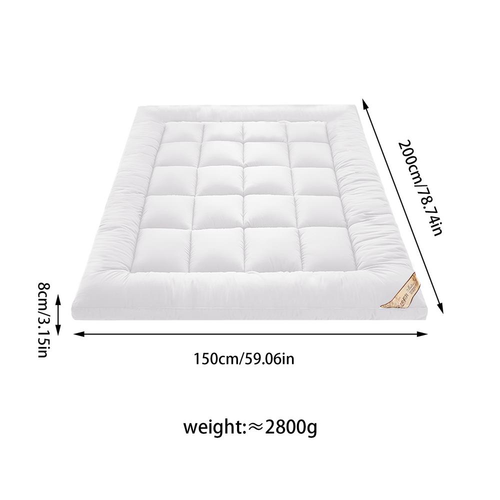 Soft Down Mattress Car Sleeping Mat Tatami Breathable Thickened Non-slip Thickened 8cm 1.2m 1.5m Soft Cushion Quilt Tatami Mat
