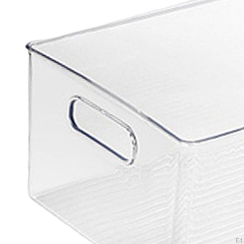 Przezroczysty pojemnik organizacyjny Pudełko na kosmetyki z uchwytem Przezroczysty koszyk do spiżarni pralni