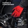 Latex Work Gloves and Safety Work Gloves Waterproof Seamless Knit Gloves for Mechanical Excellent Suitable for Warehouses and Red [HPHST] Hand-Coated