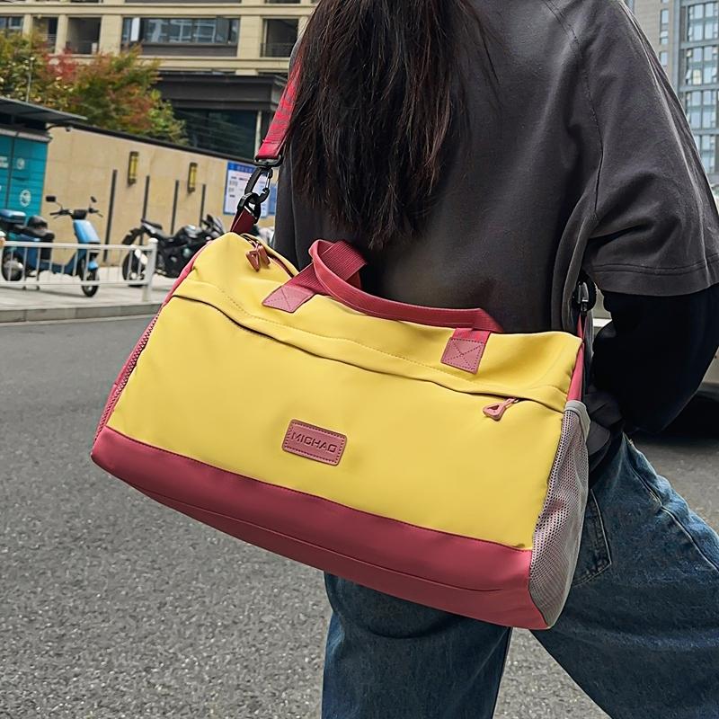 Duża pojemność torba podróżna damska torba do przechowywania suchych i mokrych rzeczy oddzielna torba bagażowa męska sportowa lekka torba fitness z oddzielonymi torbami na buty