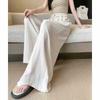 Large Size Wide-leg Pants Versatile Women's 2026 Spring and Summer Thin High Waist Drape Loose and Thin Lazy Style Casual.