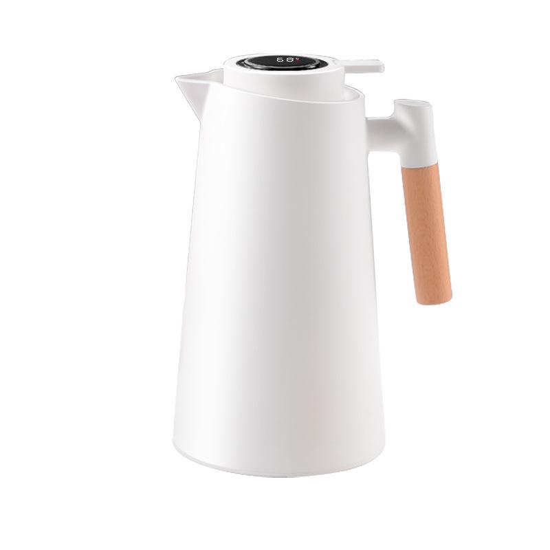Smart Press-Type Insulated Kettle with Glass Liner - Large Capacity Household Thermos