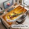 Christmas Winter Theme Customized Mouse Pad Personalized Print Name Text Desk Mat For Home Office Table Decor