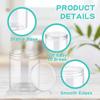 WTEMPO DIY Empty Plastic Decorative Jars with Lids Slime Containers Handicrafts Storage Jars Clear Wide Mouth Package Jars Party Decor Cylindrical Jar
