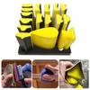 Hand Sanding Block Set Hook and Looping Interchangeable Assorted Shapes Handheld Sanding Pad for Woodworking