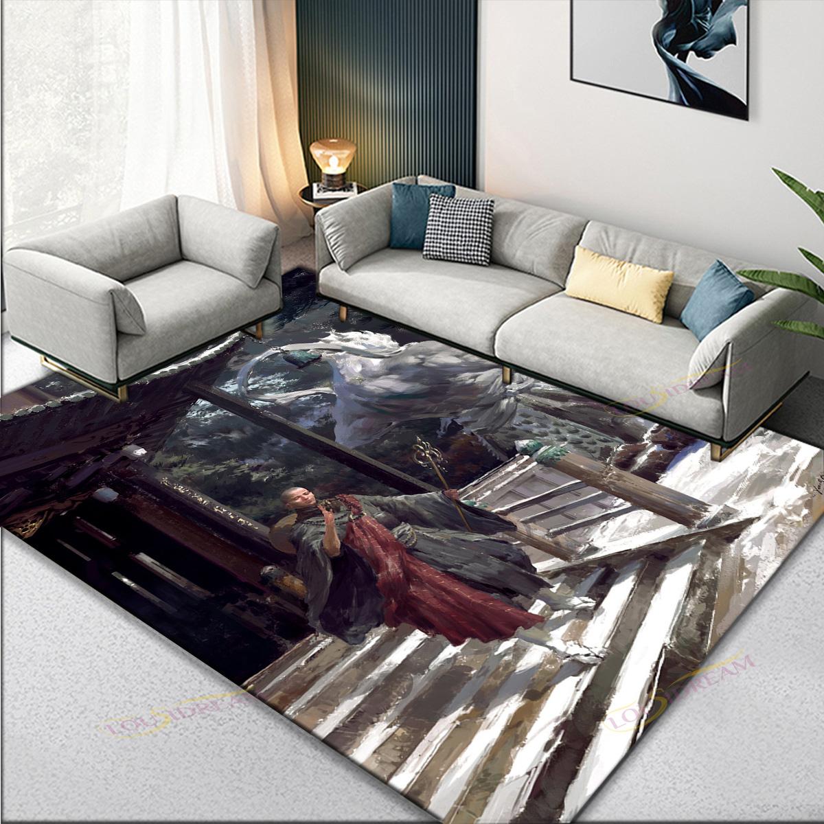 1 шт. Ворсовый коврик WuKong, современный, грязеотталкивающий, моющийся, протираемый, водонепроницаемый, не требующий ухода 50x80cm